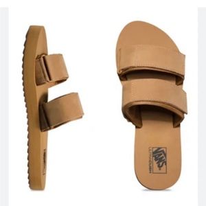 Vans Cayucas Slide Suede Sandals Chipmunk